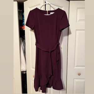 Calvin Klein burgundy dress